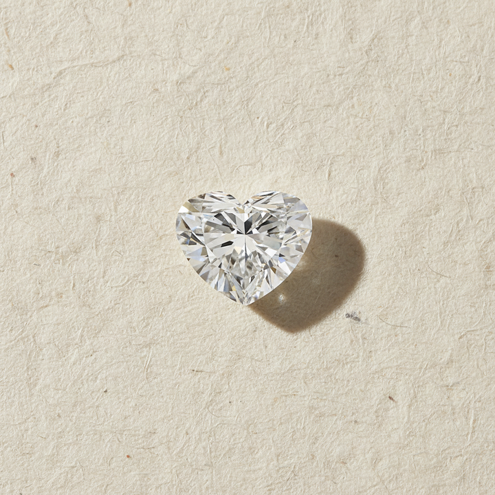 5.02 Carat Heart Cut Lab Grown Diamond, VS2/E