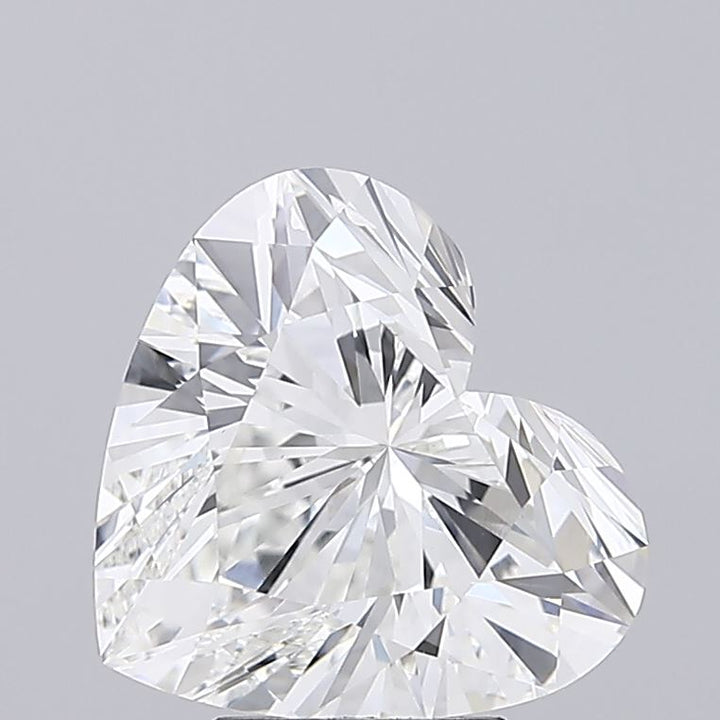 5,02 Karat herzförmiger, im Labor gezüchteter Diamant VS2F