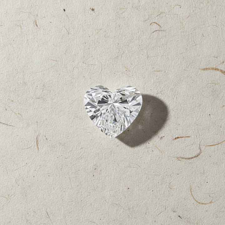 5.02 Carat Heart Cut Lab Grown Diamond VS2 F Color IGI Certified
