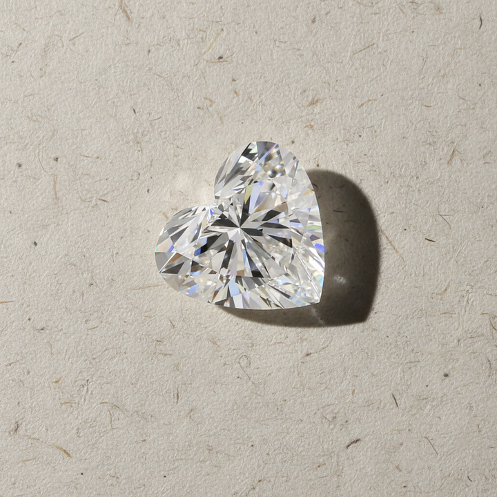 5.02 Carat Heart Cut Lab Grown Diamond VVS1 D Color IGI Certified
