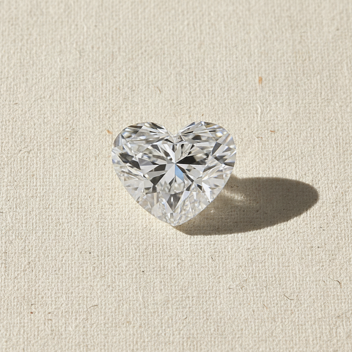 5.02 Carat Heart Cut Lab Grown Diamond VVS1 E Color IGI Certified
