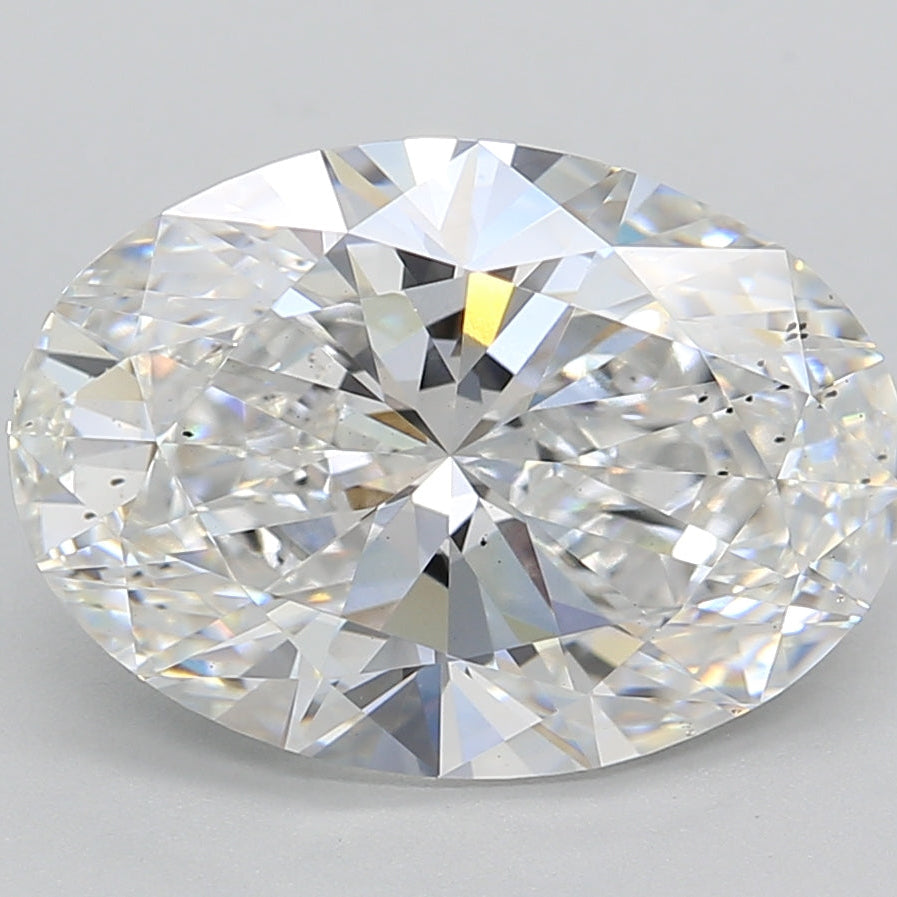 Diamante cultivado en laboratorio de talla ovalada de 5,02 quilates VS2 F