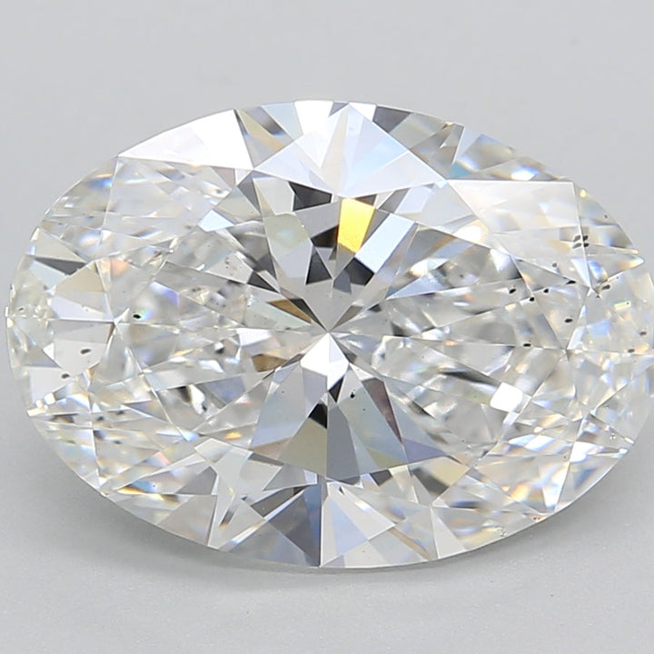 5.02 Carat Oval Cut Lab Grown Diamond VS2 F