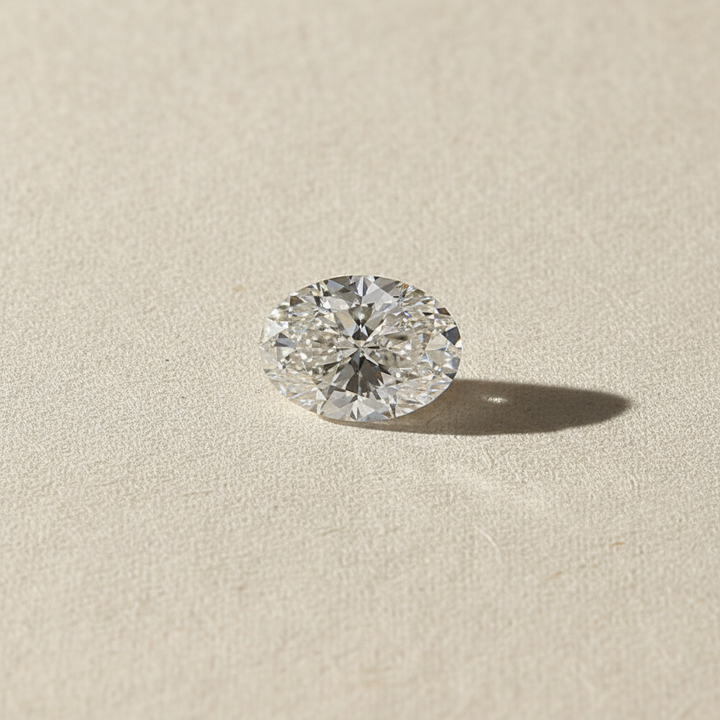 5.02 Carat Oval Cut Lab Grown Diamond, VS2/G