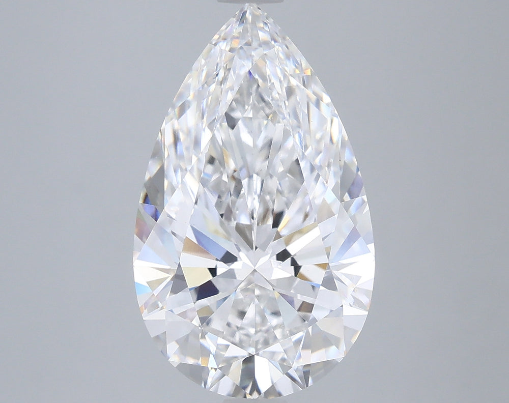 5.02 Carat Pear Cut Lab Grown Diamond VS1D Color