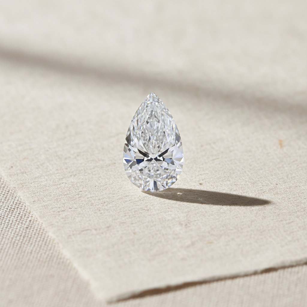 5.02 Carat Pear Cut Lab Grown Diamond VS1 D Color IGI Certified
