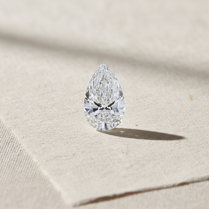 5.02 Carat Pear Cut Lab Grown Diamond VS1 D Color IGI Certified
