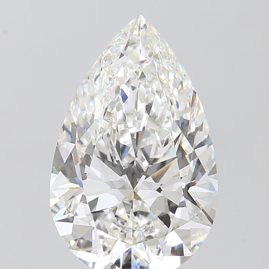 5.02 Carat Pear Cut Lab Grown Diamond VS1F