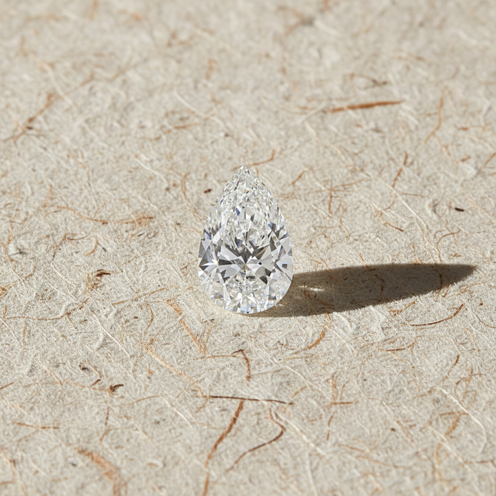 5.02 Carat Pear Cut Lab Grown Diamond VS1 F Color IGI Certified
