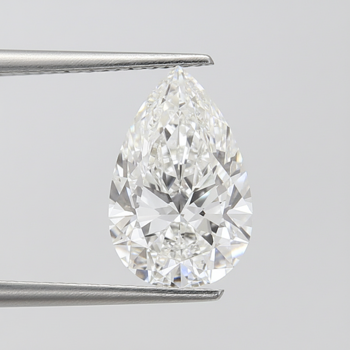 5.02 Carat F VS1 Pear Shape CVD Lab Grown Diamond IGI Certified
