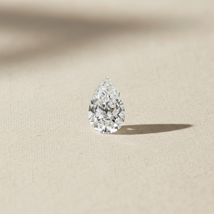 5.02 Carat Pear Cut Lab Grown Diamond VS2 D Color IGI Certified
