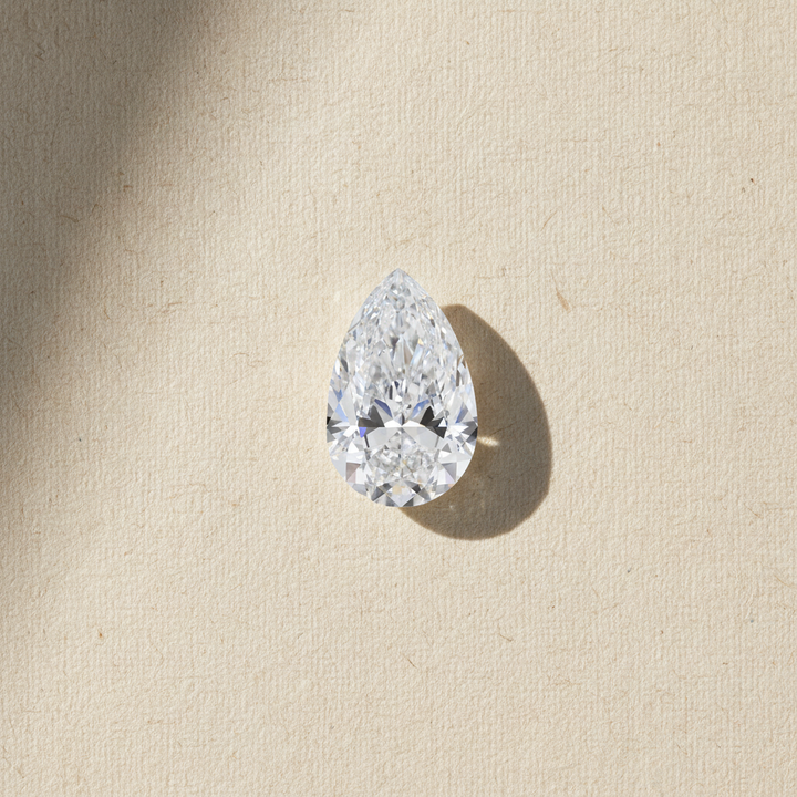 5.02 Carat Pear Cut Lab Grown Diamond VS2 D Color IGI Certified
