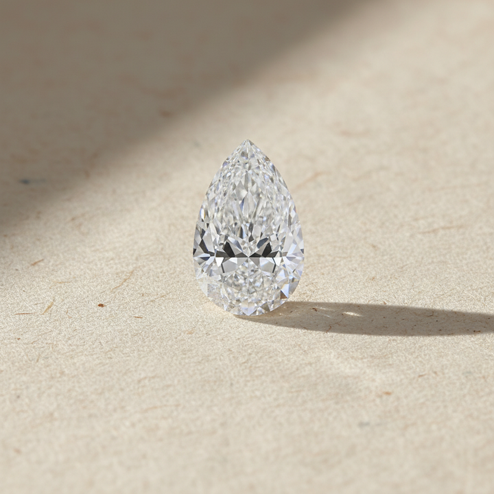 5.02 Carat Pear Cut Lab Grown Diamond VS2 D Color IGI Certified
