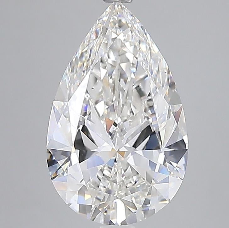 5.02 Carat Pear Cut Lab Grown Diamond VS2F