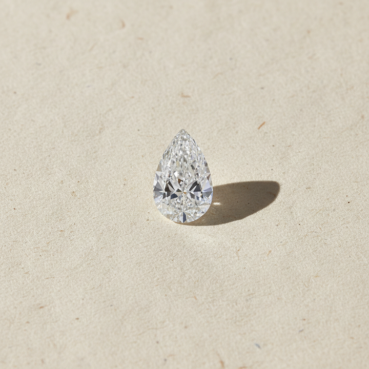 5.02 Carat Pear Cut Lab Grown Diamond VS2 F Color IGI Certified
