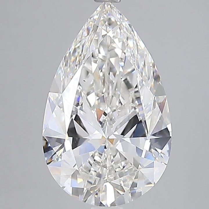 5.02 Carat Pear Cut Lab Grown Diamond VS2F Color