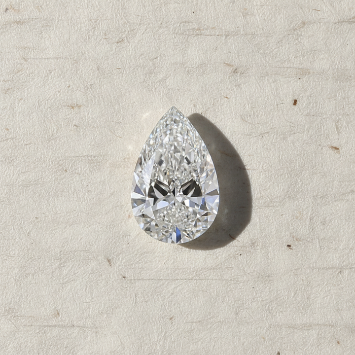 5.02 Carat Pear Cut Lab Grown Diamond VS2 F Color IGI Certified
