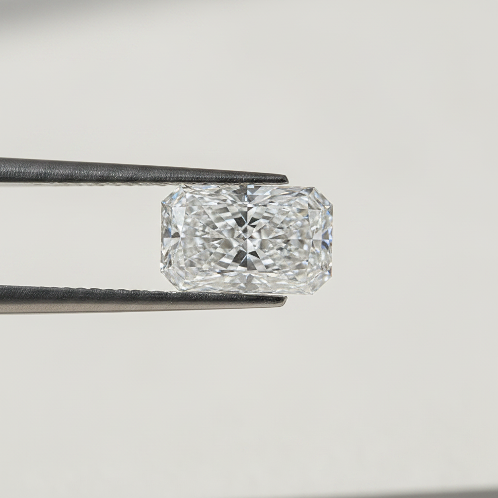 5.02 Carat Radiant Cut Lab Grown Diamond, VVS1/D