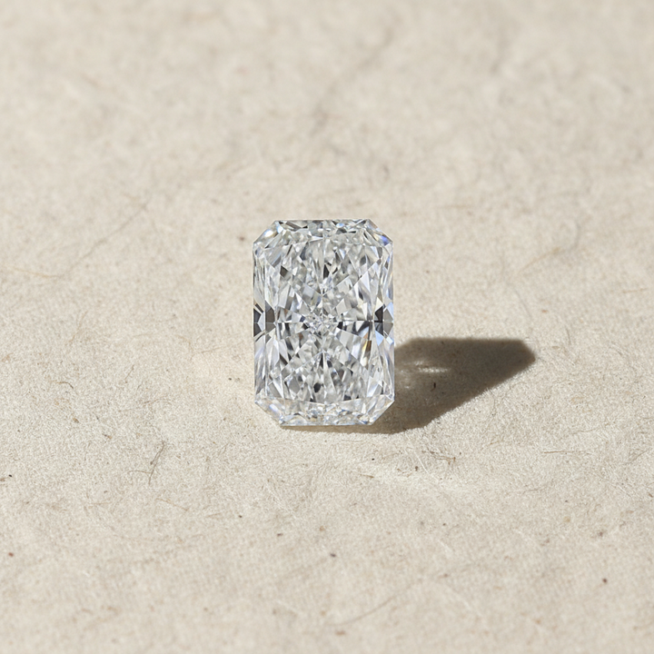 5.02 Carat Radiant Lab Grown Diamond, VVS2/E