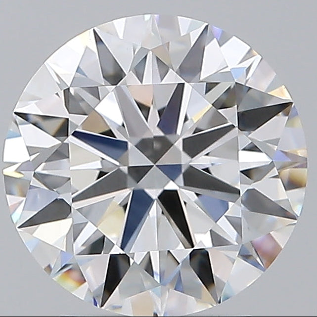 5,02 Karat runder, im Labor gezüchteter Diamant VVS1 D