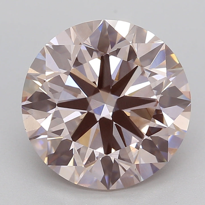 5.02 Carat Round Lab Grown Diamond VS1 FANCY PINK