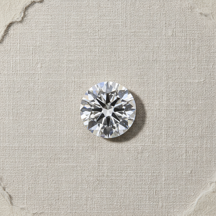 5,02 karaat ronde lab-gegroeide diamant, VS2/H