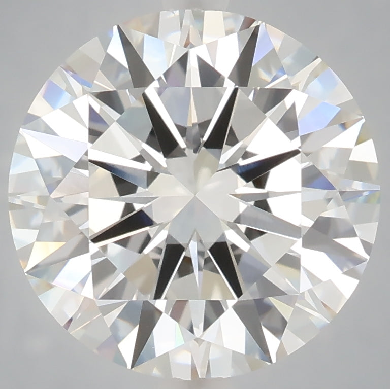 5.02 Carat Round Lab Grown Diamond VVS2 F