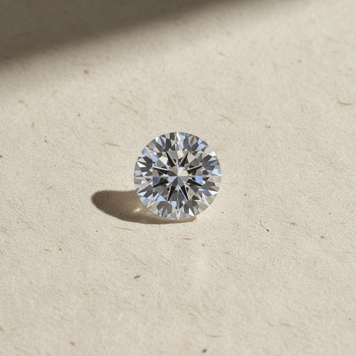 5.02 Carat Round Brilliant F VVS2 CVD Lab Grown Diamond Excellent Cut IGI Certified
