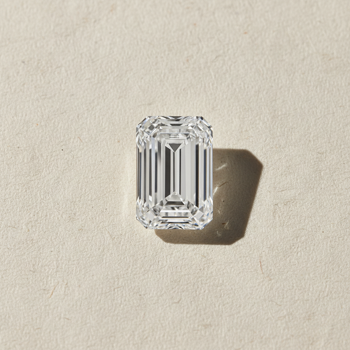 5.03 Carat Emerald Cut Lab Grown Diamond, VS2/D