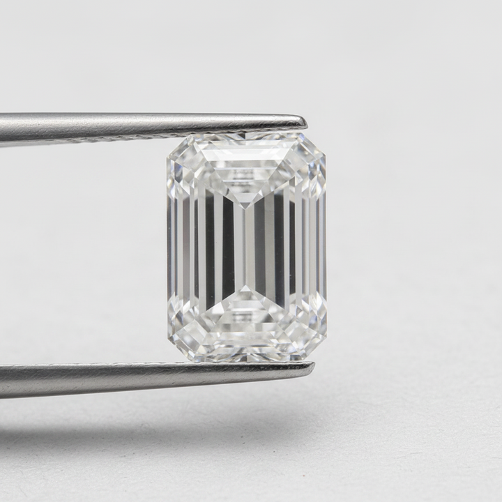 5.03 Carat Emerald Cut Lab Grown Diamond, VS2/D