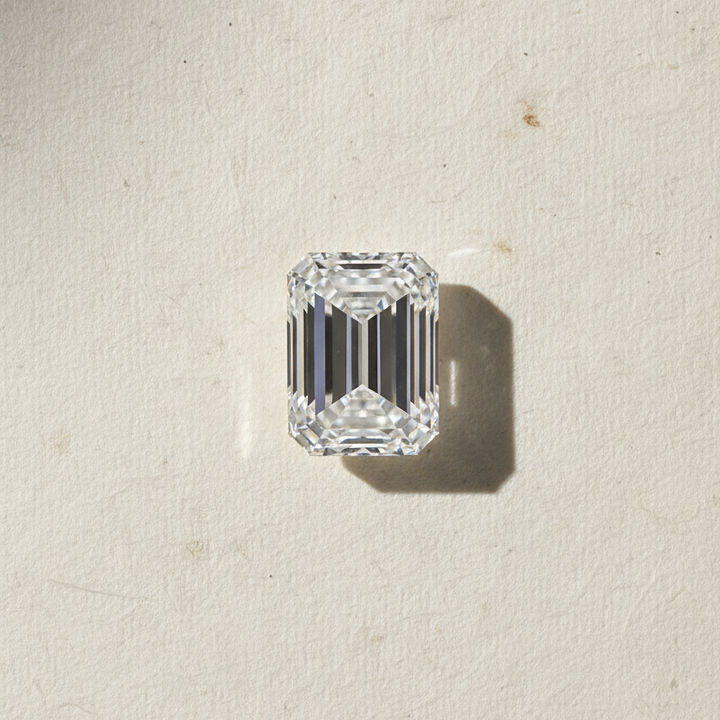 5.03 Carat Emerald Cut Lab Grown Diamond, VVS1/E Color