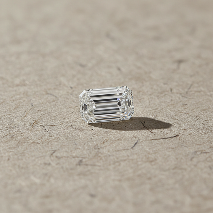 5.03 Carat Emerald Cut Lab Grown Diamond, VVS2/F