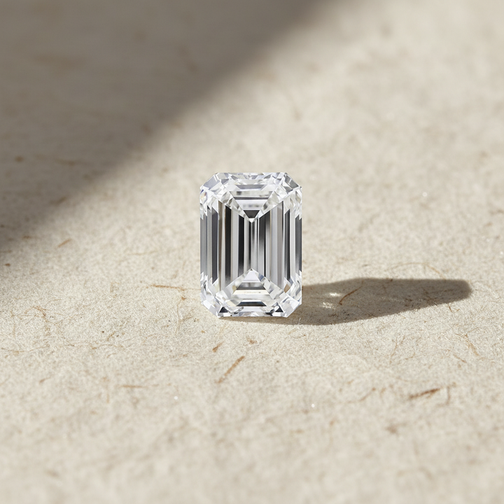 5.03 Carat Emerald Lab Grown Diamond, VVS1/F