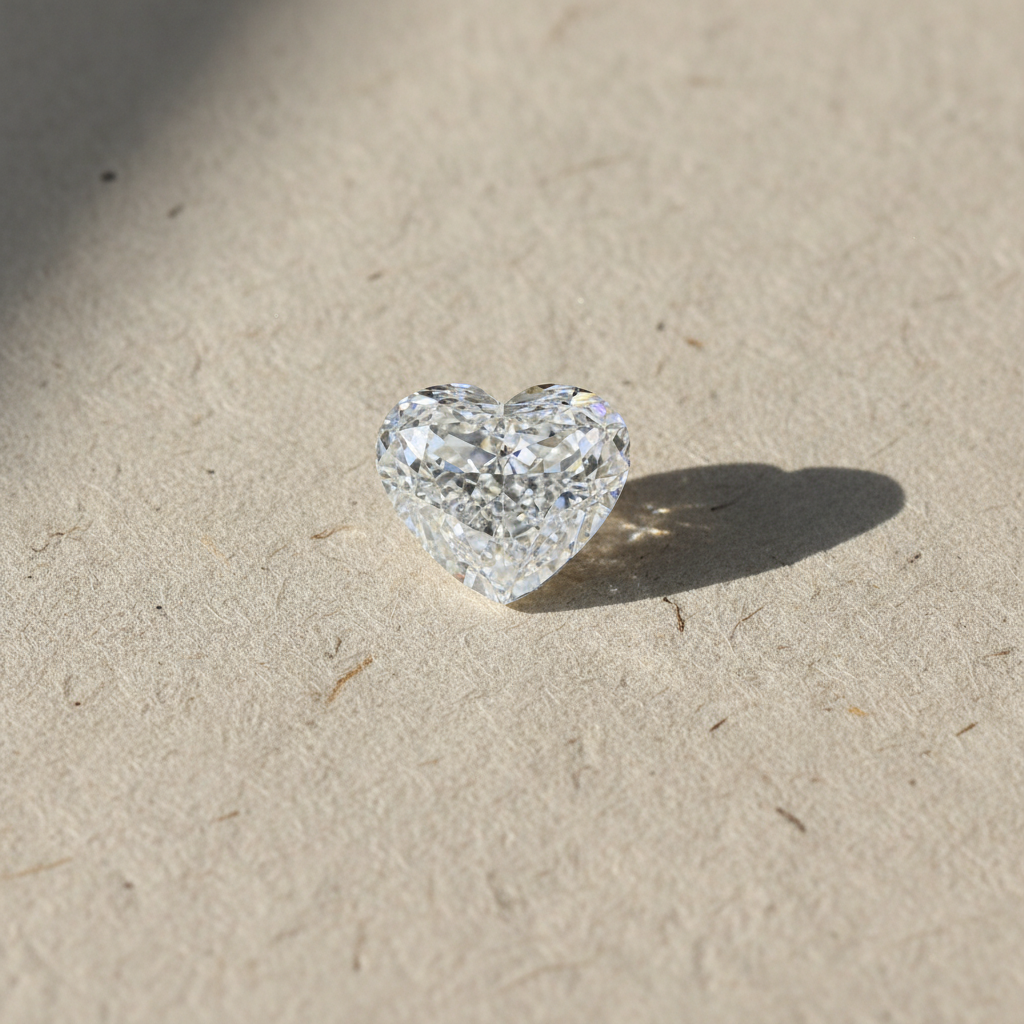 5.03 Carat Heart Cut Lab Grown Diamond VS1 D Color IGI Certified
