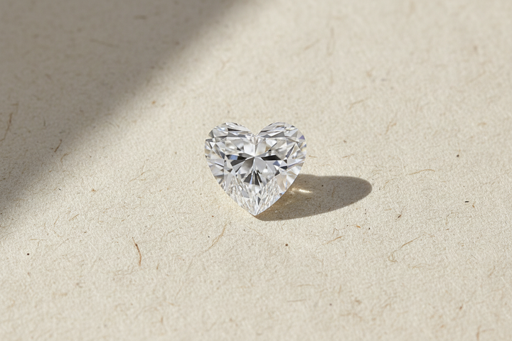 5.03 Carat Heart Cut Lab Grown Diamond VS2 F Color IGI Certified
