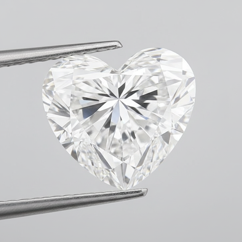 5.03 Carat E Color VVS2 Heart Shape CVD Lab Grown Diamond IGI Certified
