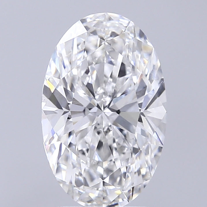 Diamante cultivado en laboratorio de talla ovalada de 5,03 quilates VVS1 D