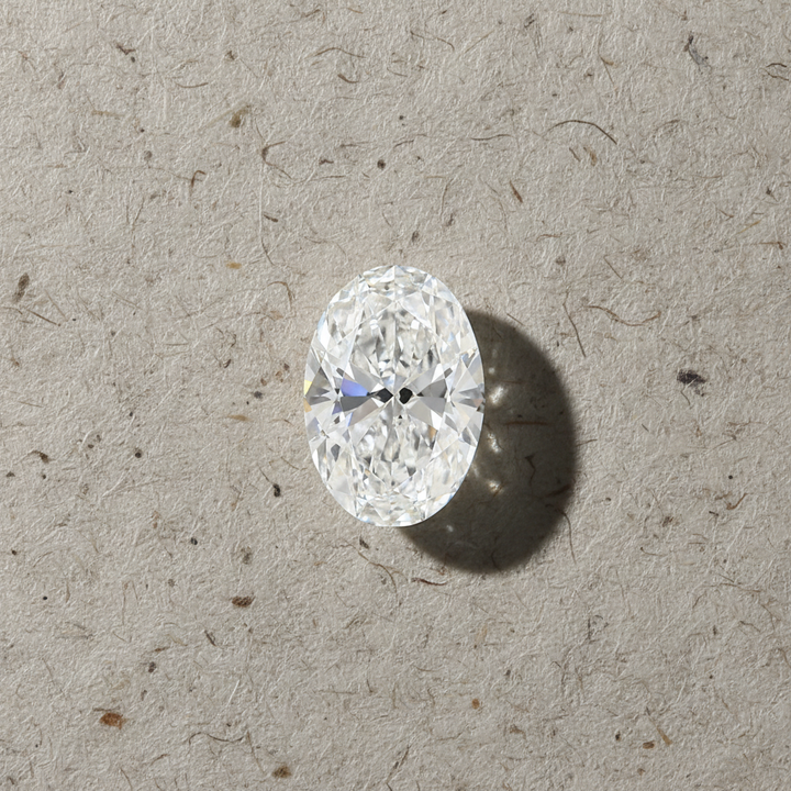 5,03 karaat ovaal geslepen laboratoriumdiamant, VVS1/D