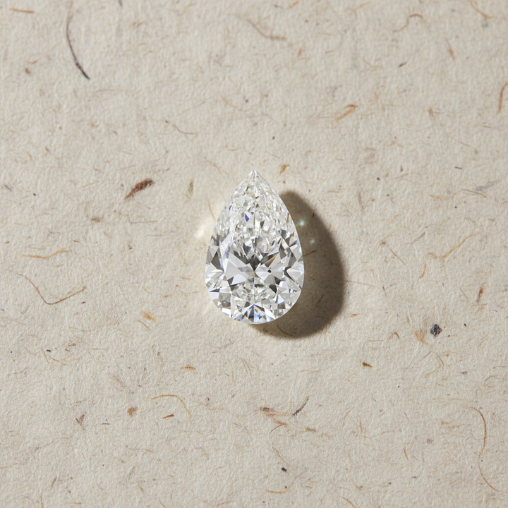5.03 Carat Pear Cut Lab Grown Diamond VS1 F Color IGI Certified
