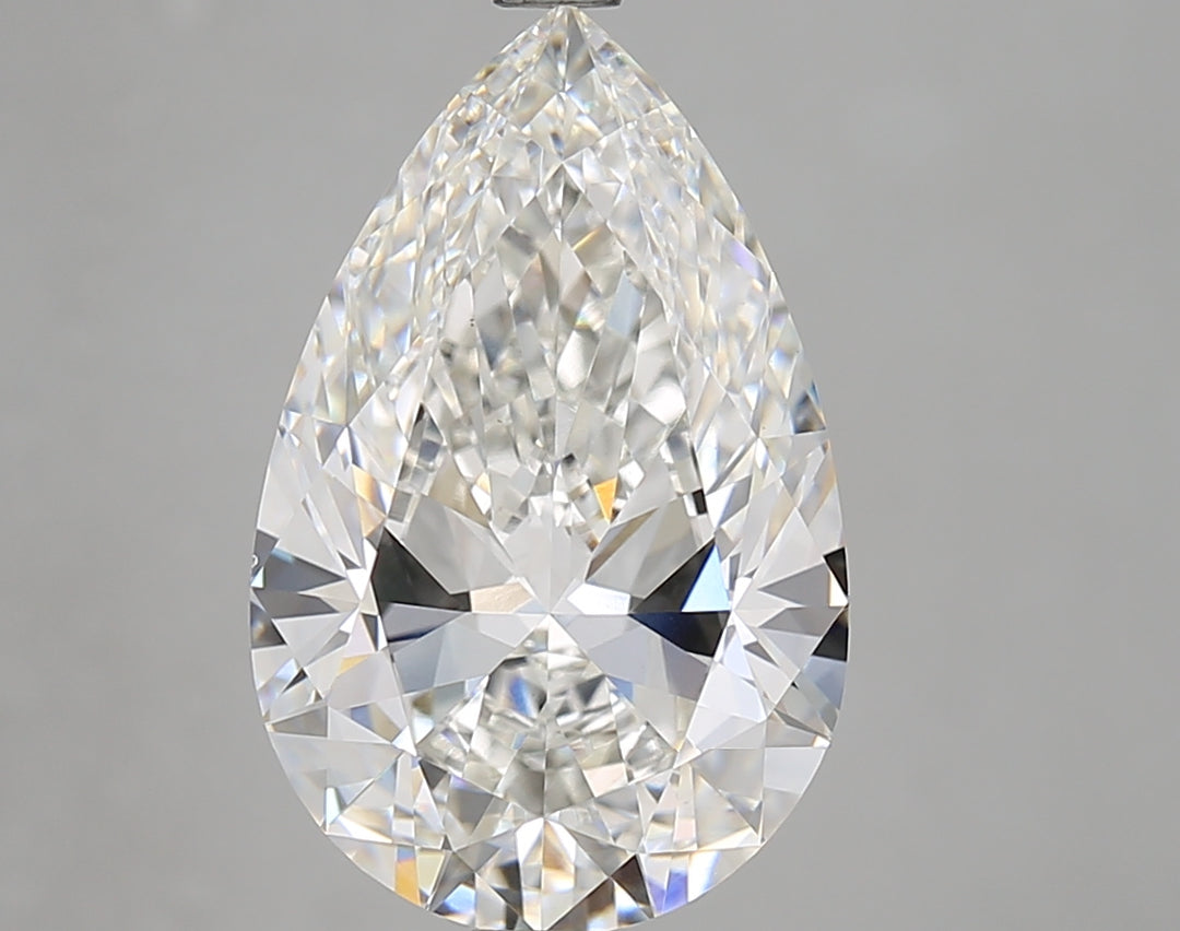 5.03 Carat Pear Cut Lab Grown Diamond VS1F Color