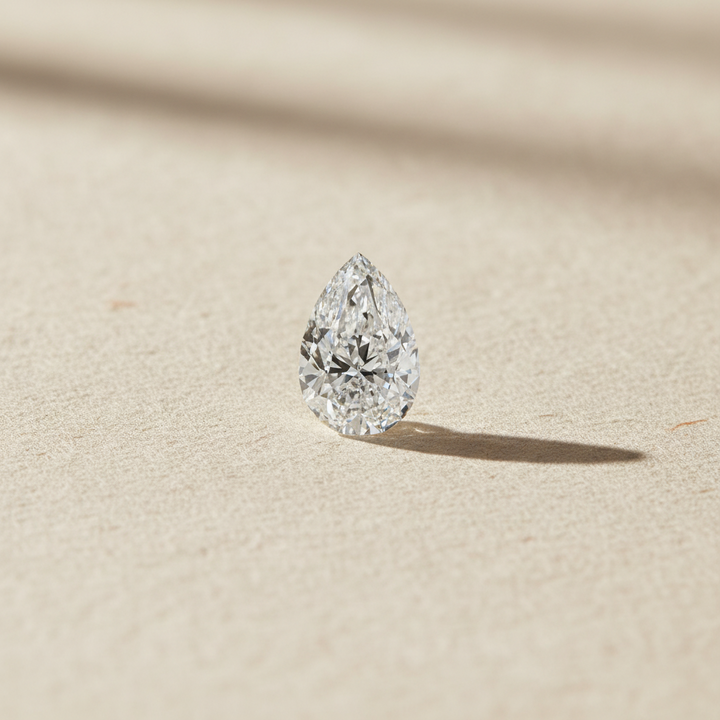 5.03 Carat Pear Cut Lab Grown Diamond VS2 E Color IGI Certified
