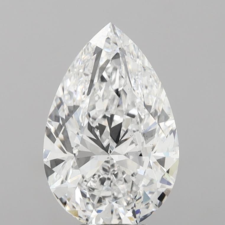 5.03 Carat Pear Cut Lab Grown Diamond VS2E Color