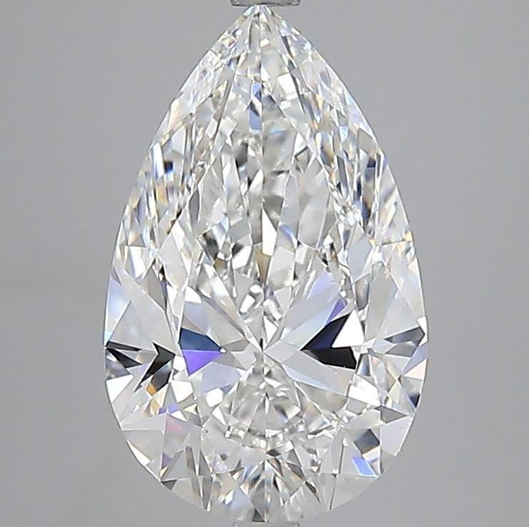 5.03 Carat Pear Cut Lab Grown Diamond VVS2E