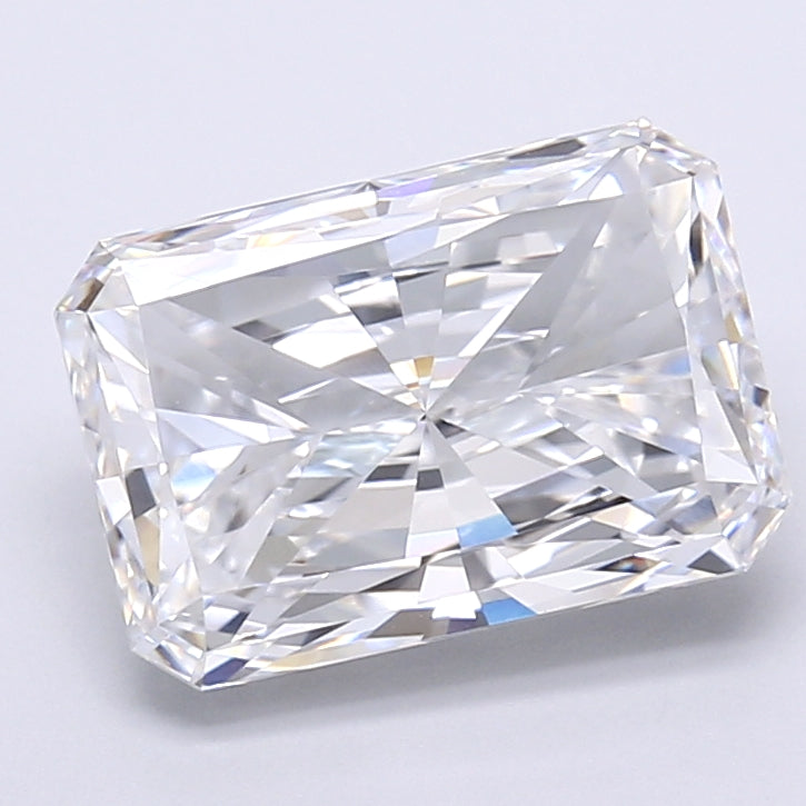 Diamant cultivé en laboratoire de 5,03 carats, taille radiante VVS1 D
