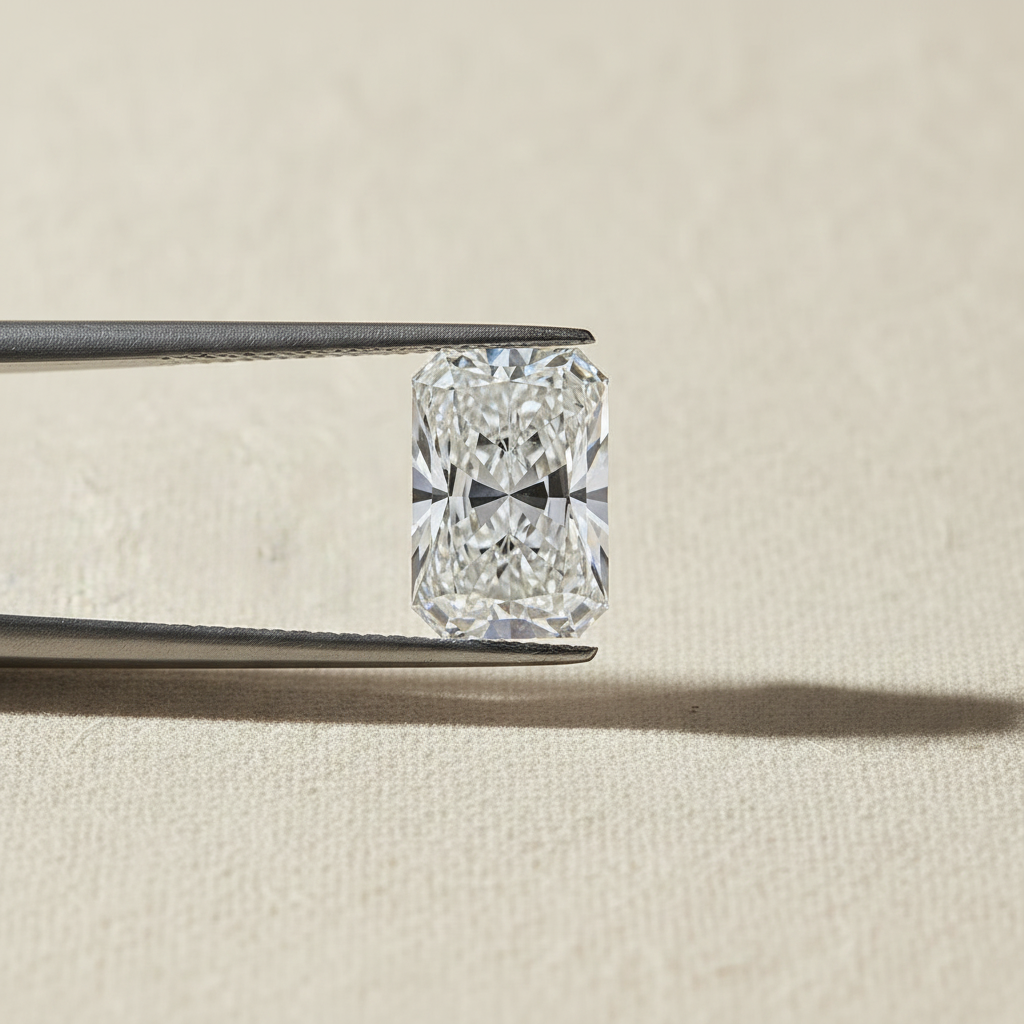 5.03 Carat Radiant Lab Grown Diamond, VVS2/D