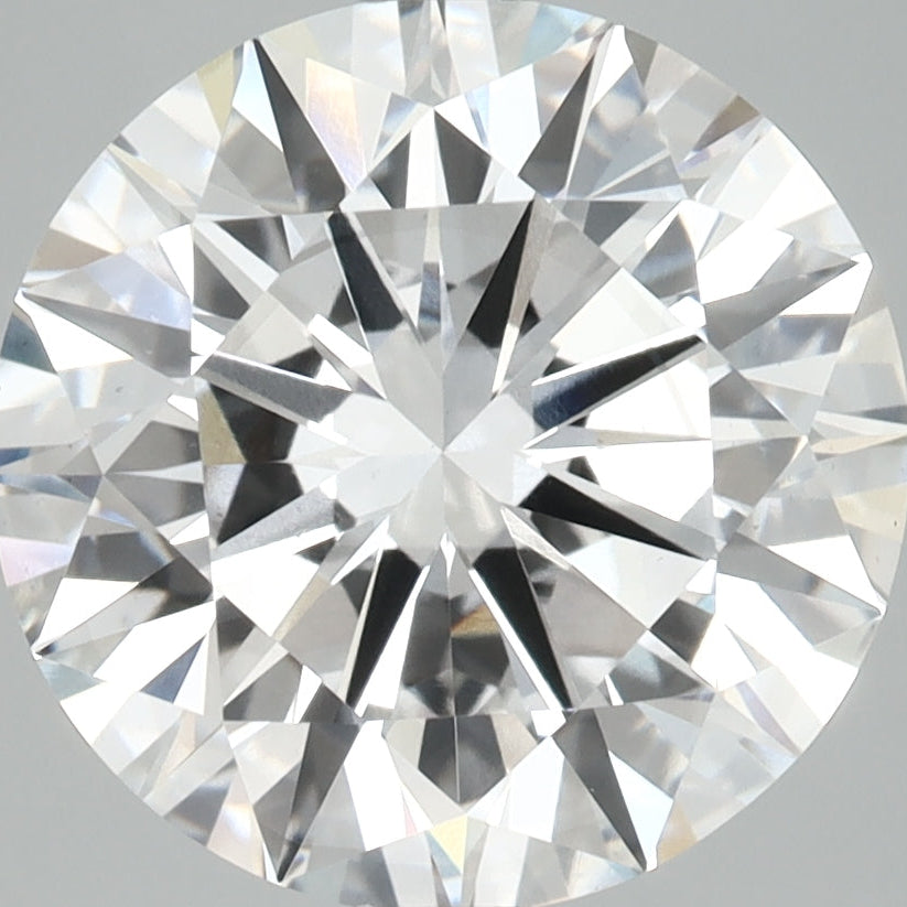 Diamante cultivado en laboratorio de talla redonda de 5,03 quilates VS2 D
