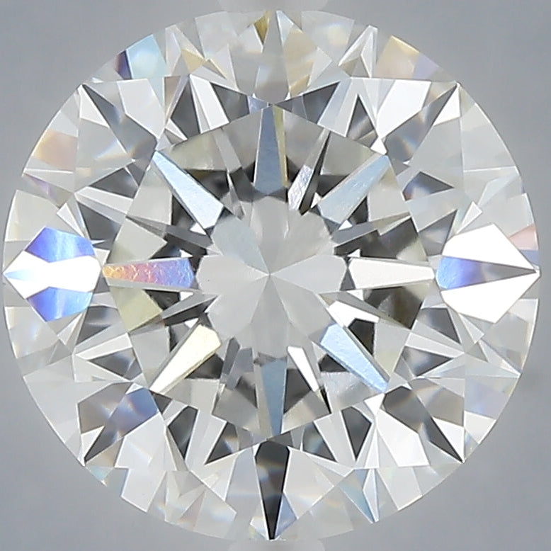 Diamante cultivado en laboratorio de talla redonda de 5,03 quilates VVS2 F