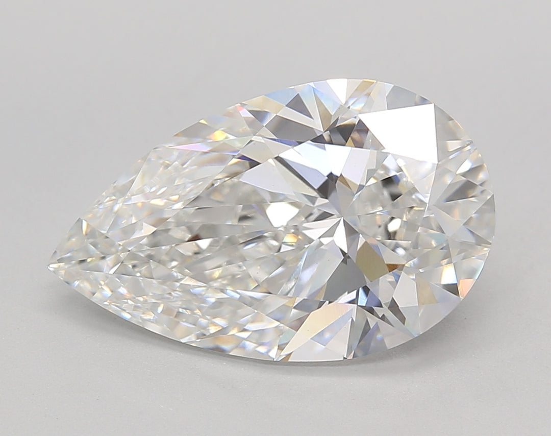 5.04 CT Pear Cut Lab-Grown Diamond, E Color, VVS2 Clarity, IGI Certified