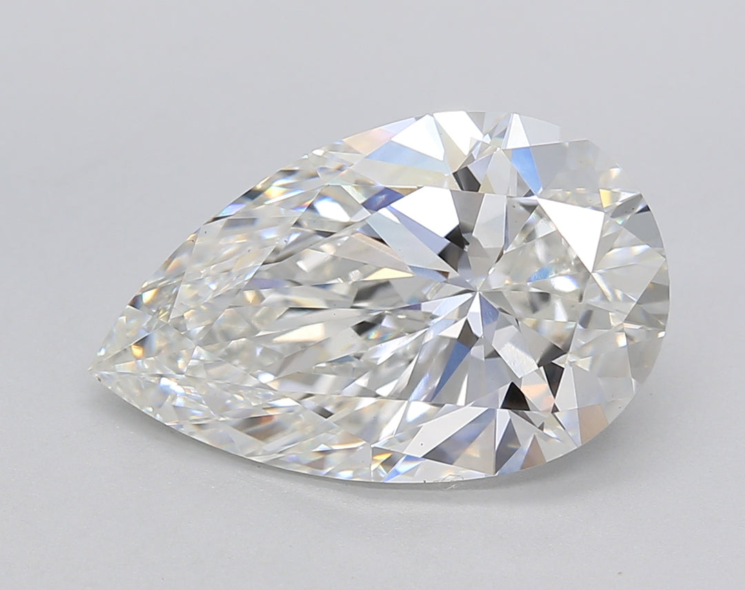 5.04 CT Pear Cut Lab-Grown Diamond, F Color, VS1 Clarity, IGI Certified