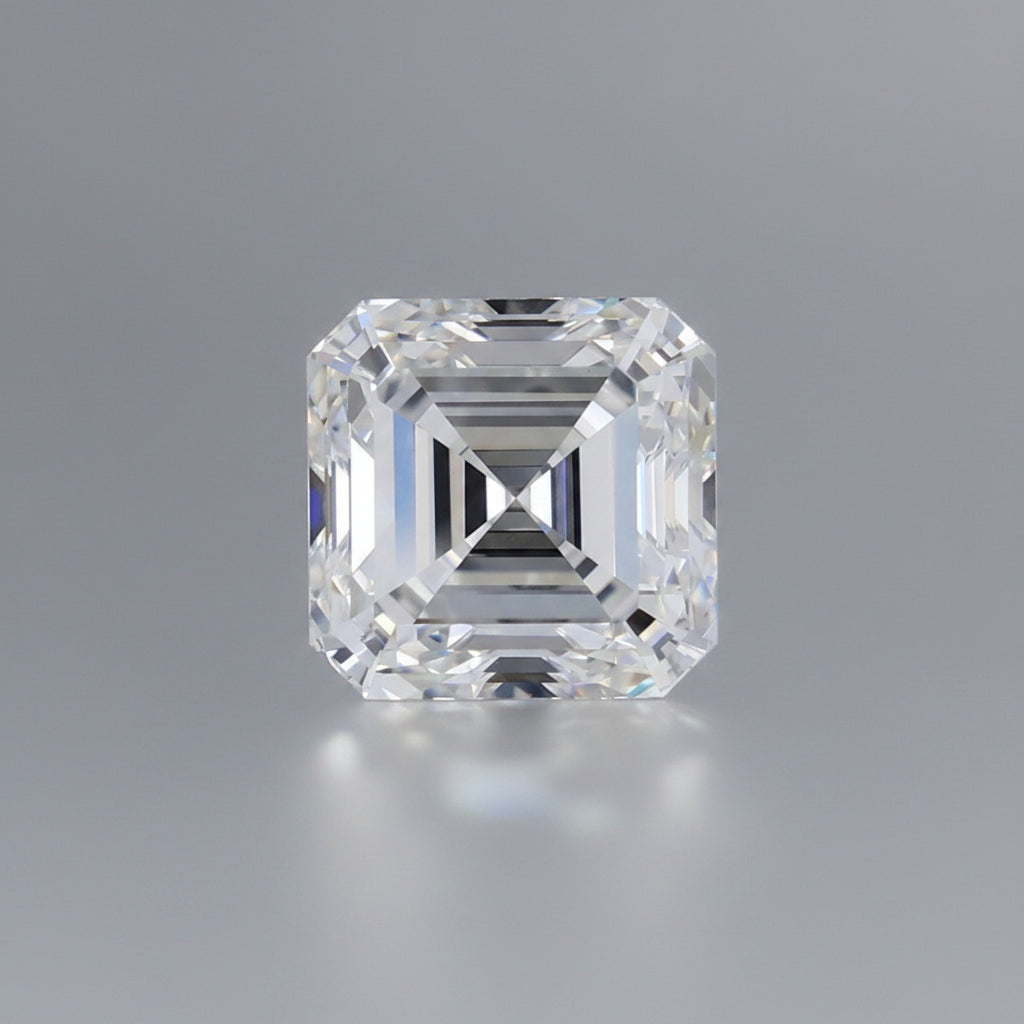Diamant cultivé en laboratoire Asscher de 5,04 carats, VS2/D